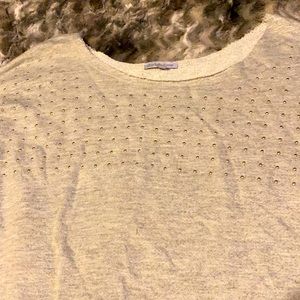 Charlotte Russe off the shoulder gray sweater